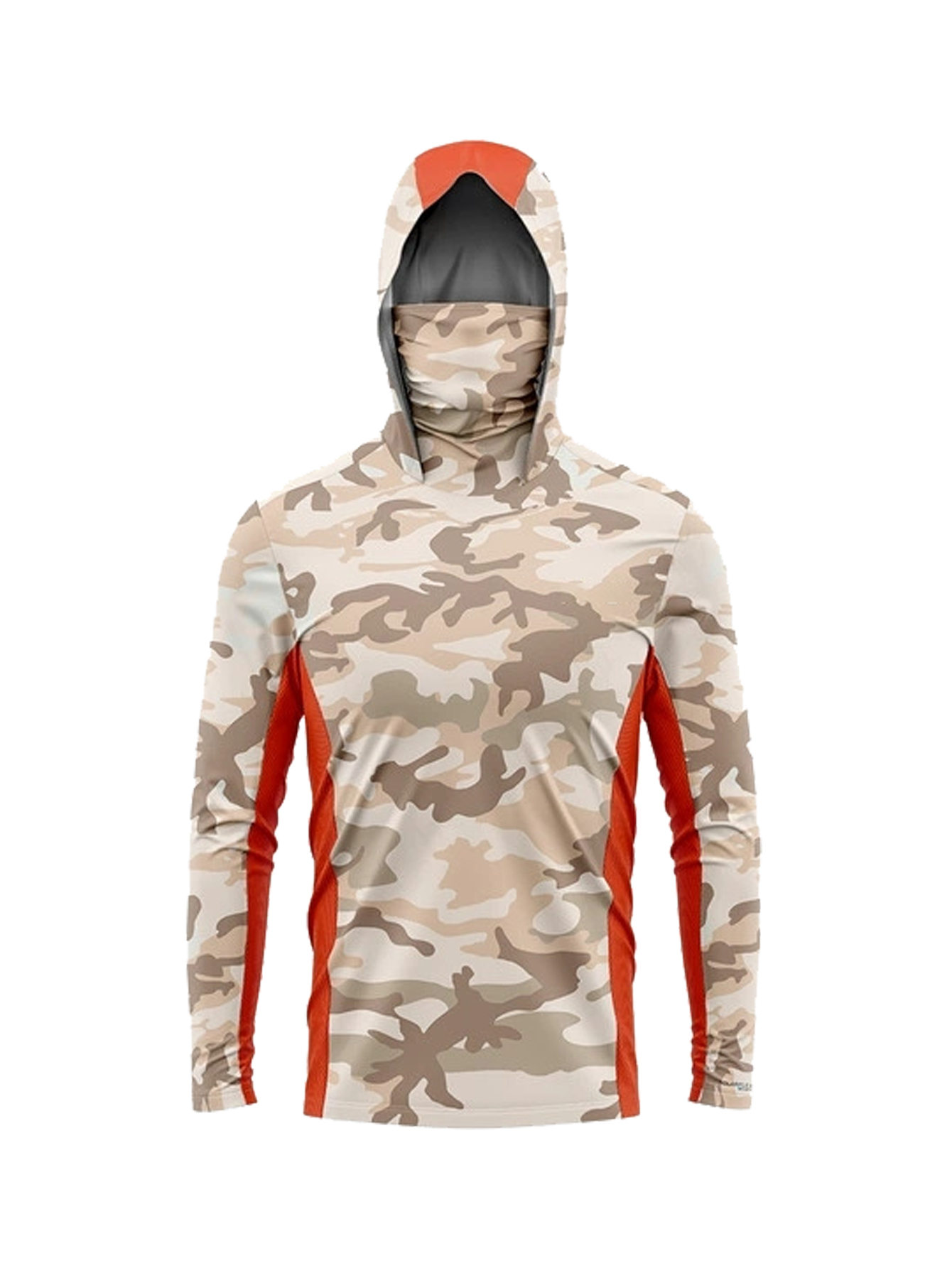 Fishing Mask Sun Protection - Camisa con capucha para hombre Desert