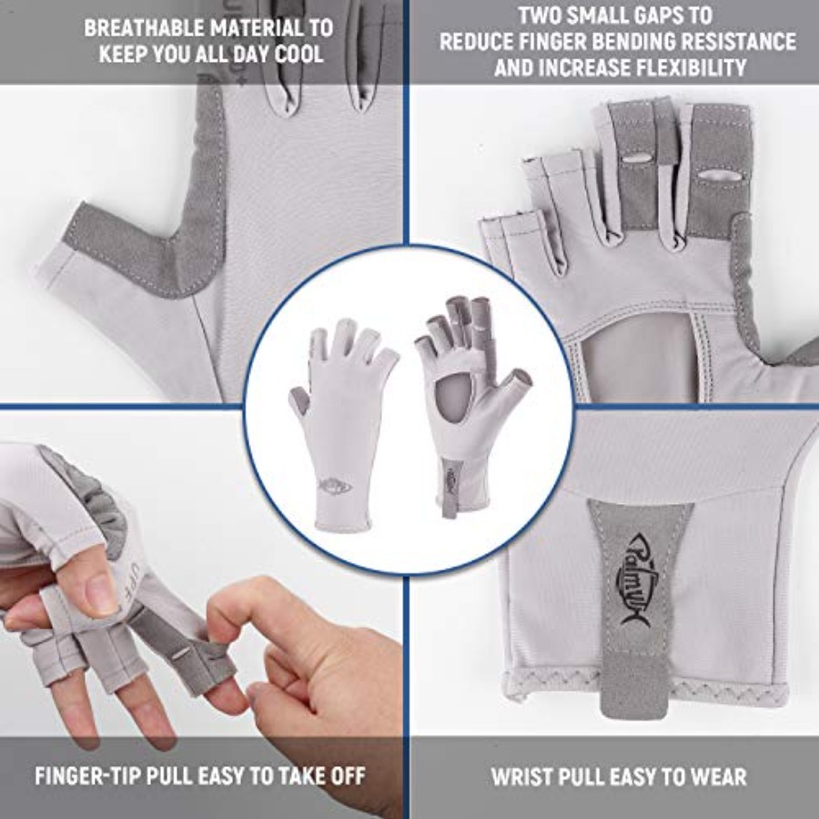 Guantes de Pesca sin Dedos con - Fishing Gloves reseña y precio